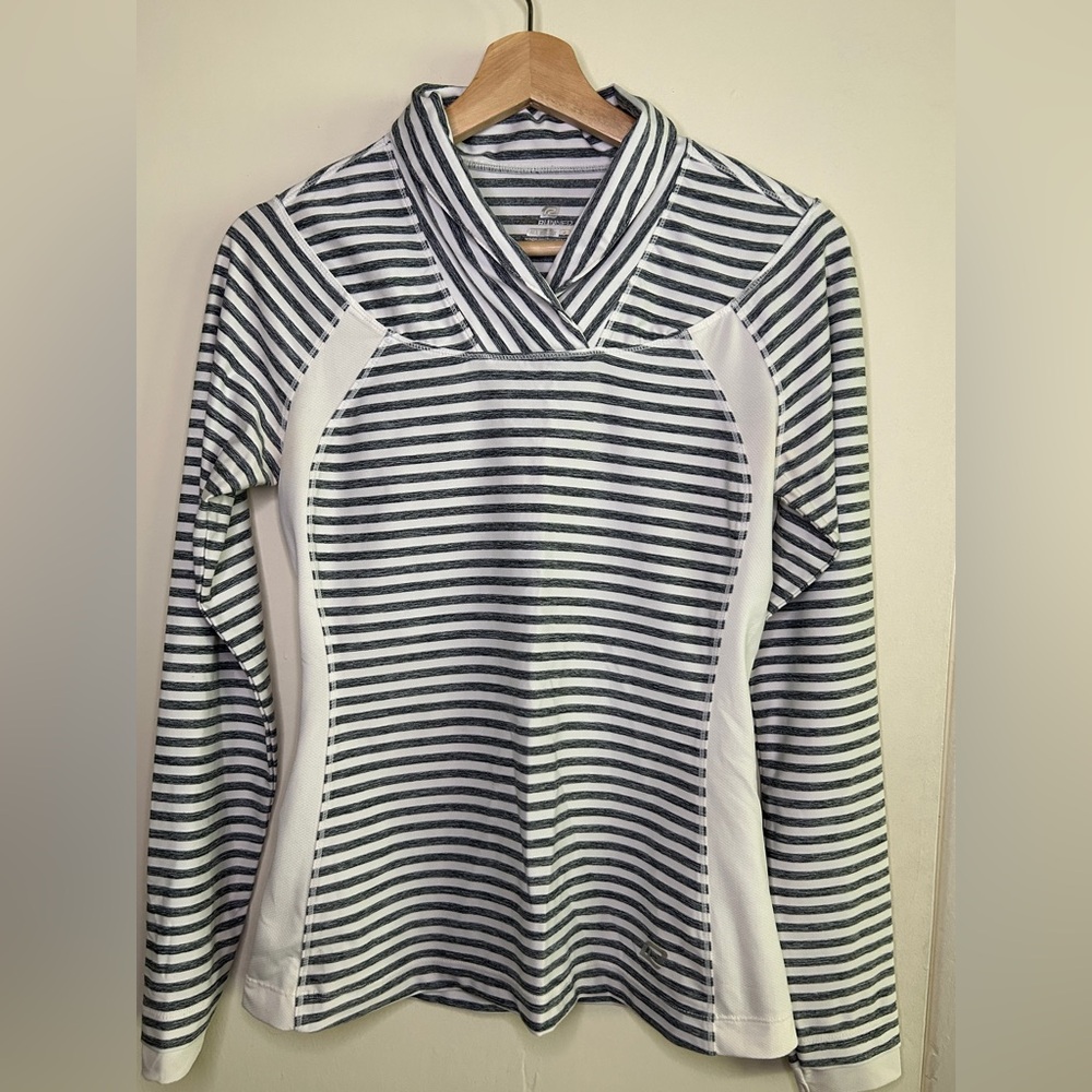 Black and White Long Sleeve Striped Tee
